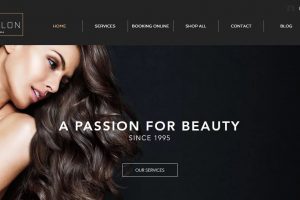 pagina web de salon de belleza